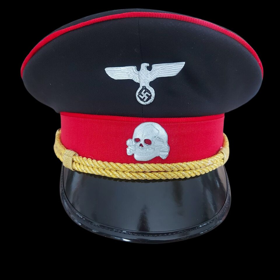 Siyah Renk Ww2 Genel SS General Siperli Şapka  (55-59 Numara)