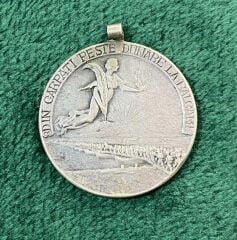 3 cm. Romanya-1913 Balkan Savaşı Anma Madalyası (Karol 1 Dönem)