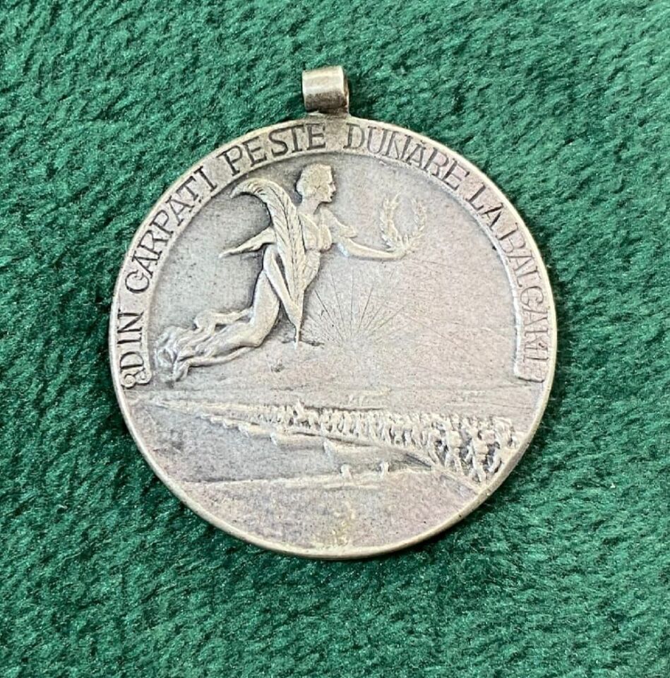 3 cm. Romanya-1913 Balkan Savaşı Anma Madalyası (Karol 1 Dönem)