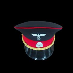 Siyah Renk Ww2 Genel SS General Siperli Şapka  (55-59 Numara)