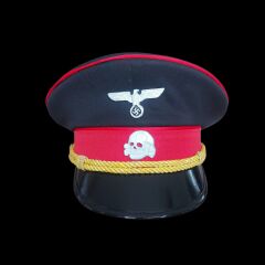 Siyah Renk Ww2 Genel SS General Siperli Şapka  (55-59 Numara)