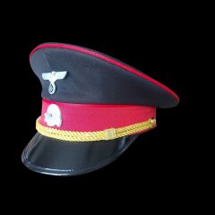Siyah Renk Ww2 Genel SS General Siperli Şapka  (55-59 Numara)