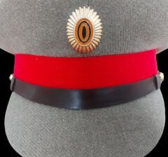 1990'lar Rusya Silahlı Kuvvetleri Genel Kara Kuvvetleri Metal Kokartlı Vizör Şapka Unisex (55-59 Numara)