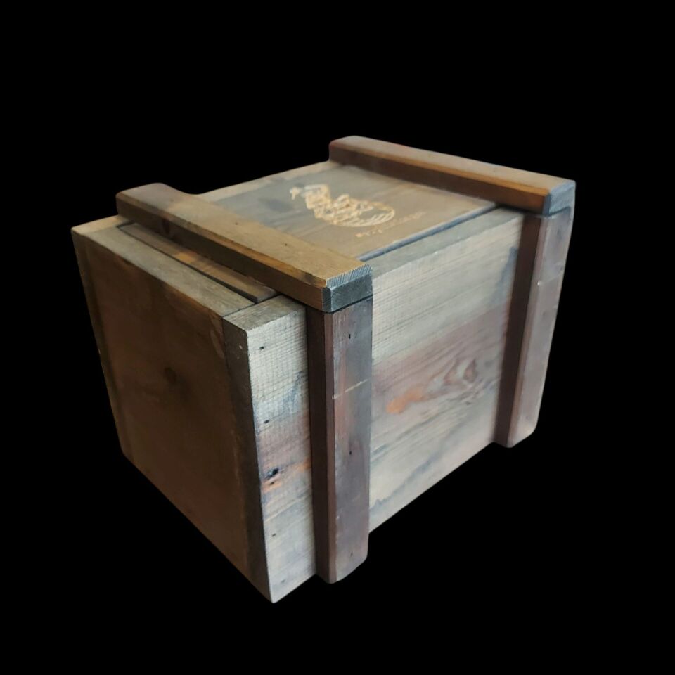 30x20x19 cm. Ahşap Mühimmat Sandığı Formunda Dekoratif Organizer Kutu