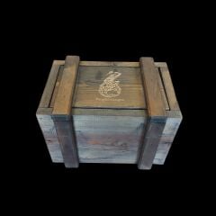 30x20x19 cm. Ahşap Mühimmat Sandığı Formunda Dekoratif Organizer Kutu