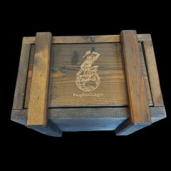 30x20x19 cm. Ahşap Mühimmat Sandığı Formunda Dekoratif Organizer Kutu