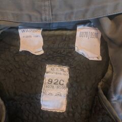 (1960-1980) Haki Renk Fransız Ordusu M-64 Parka Miflonlu Unisex (M-L Beden)
