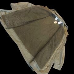 (1960-1980) Haki Renk Fransız Ordusu M-64 Parka Miflonlu Unisex (M-L Beden)