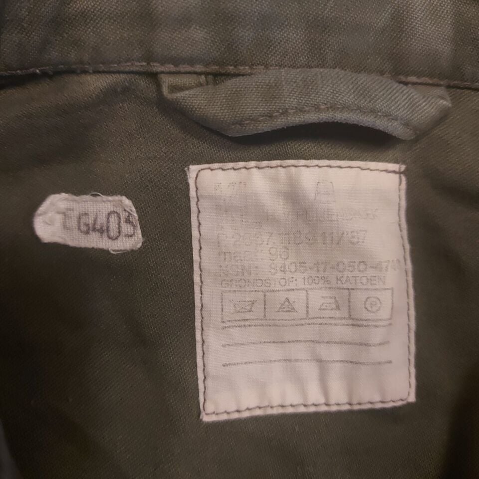1981 Hollanda Kraliyet Kara Kuvvetleri Dış Giyim Gömleği Unisex (M Beden)