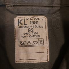 1981 Hollanda Kraliyet Kara Kuvvetleri Dış Giyim Gömleği Unisex (M Beden)