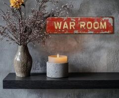 24x11x2 cm. War Room Dekoratif Ürün
