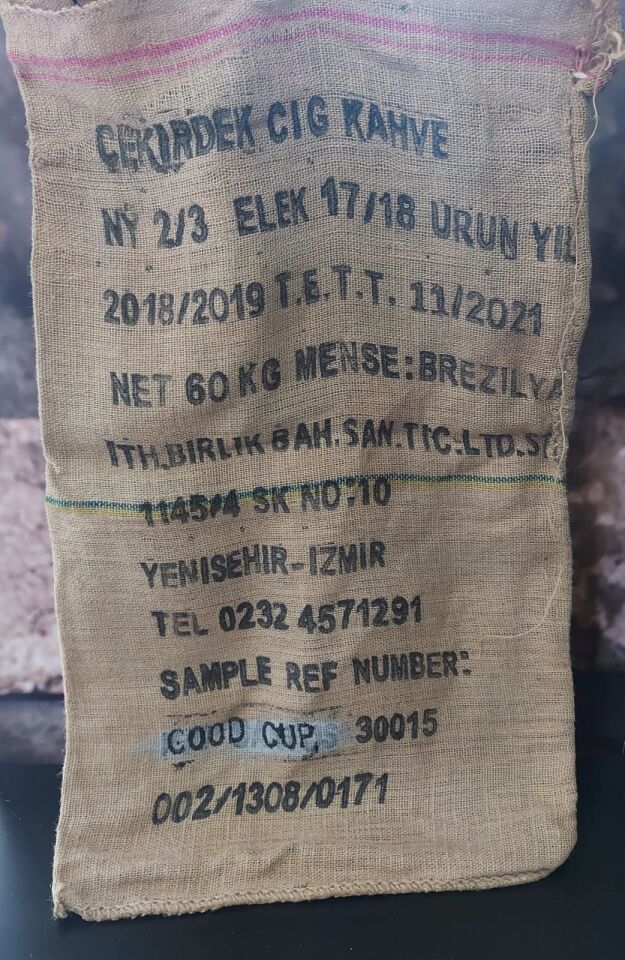95x60 cm. Dekoratif Jüt Kahve Çuvalı Model-1