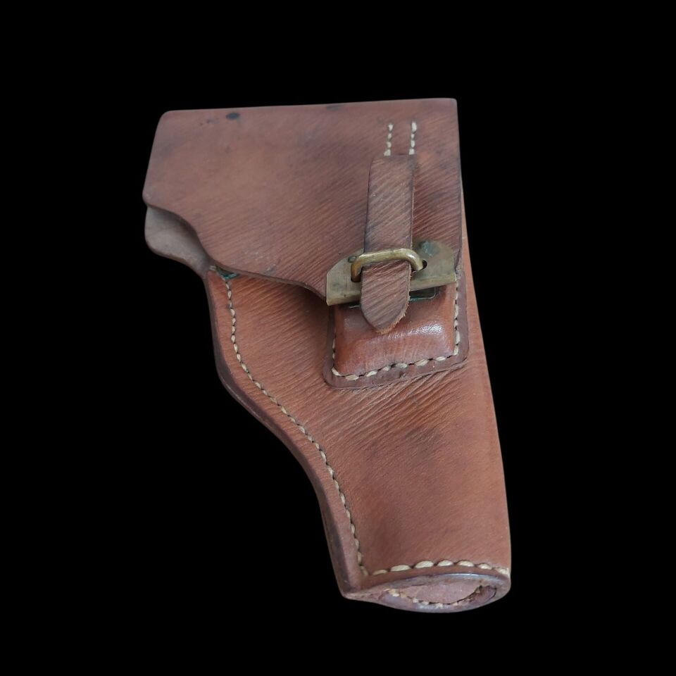 17x12 cm. Browning M1922 Vaketa Deri Tabanca Kılıfı (Temiz Dönem Ürünü)