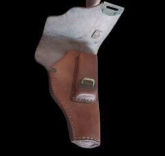17x12 cm. Browning M1922 Vaketa Deri Tabanca Kılıfı (Temiz Dönem Ürünü)