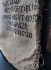 95x60 cm. Dekoratif Jüt Kahve Çuvalı Model-2