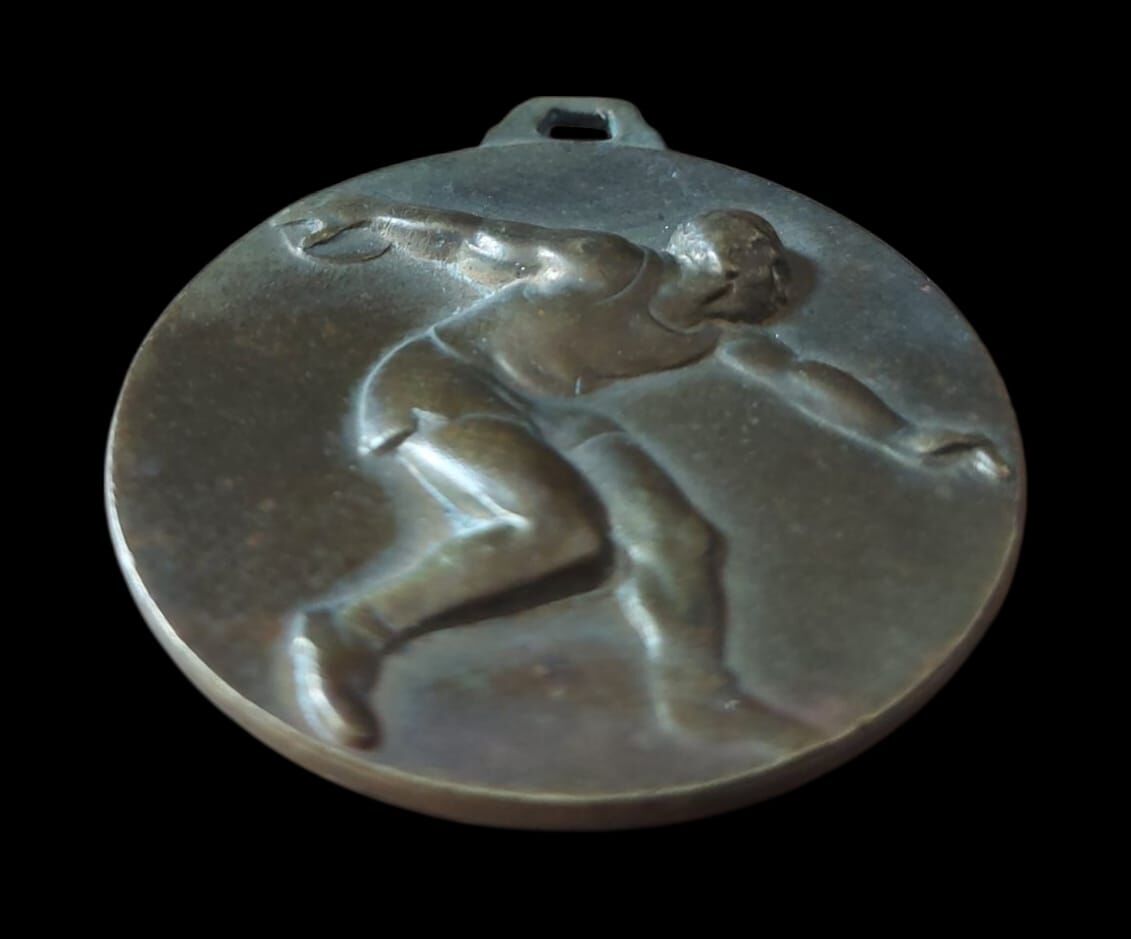1956 Askeri Liseler Spor Günü Birincisi Madalyon (Disk Atma)