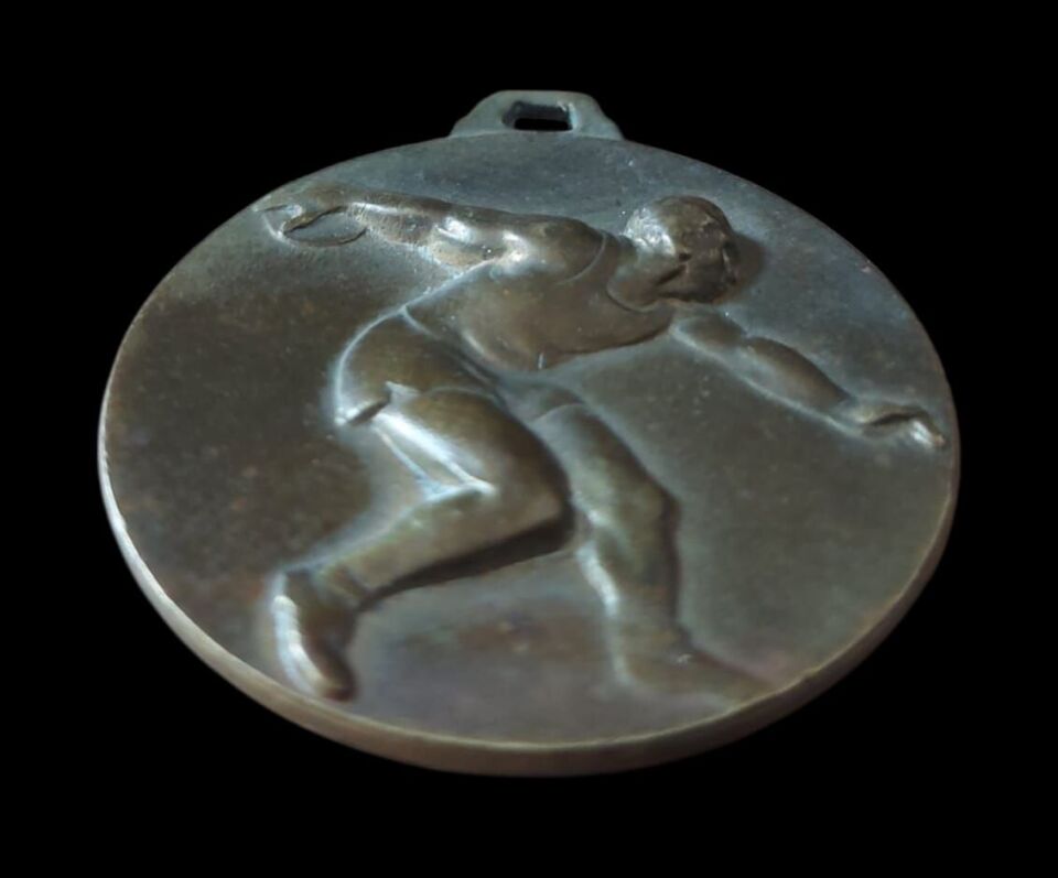1956 Askeri Liseler Spor Günü Birincisi Madalyon (Disk Atma)