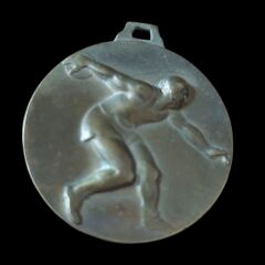 1956 Askeri Liseler Spor Günü Birincisi Madalyon (Disk Atma)