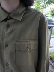 Haki Renk Amerikan Askeri Gömlek Unisex (S-M) Mevsimlik