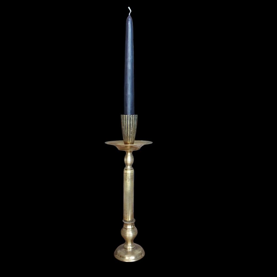 30 cm. 19 yy Komple Pirinç Şamdan (Mum Dahildir)