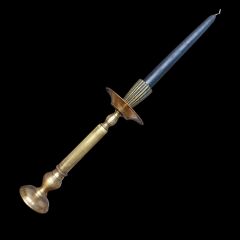 30 cm. 19 yy Komple Pirinç Şamdan (Mum Dahildir)