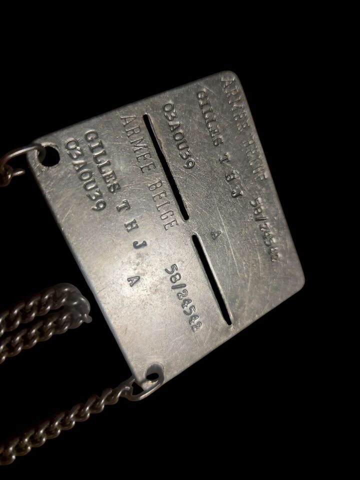 Ww2 ABD Ordusu Dog Tag Künye (Paslanmaz Çelik)