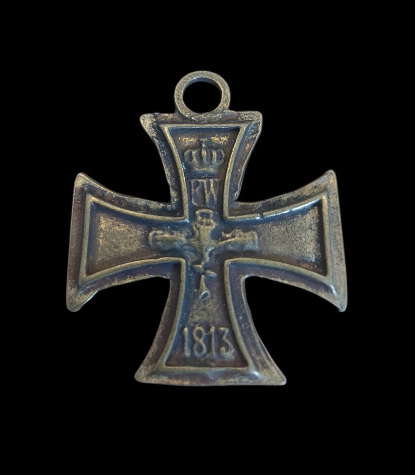 4x4.5 cm. Alman İmp. Demirhaç Askeri Nişanı (1914 Versiyonu)