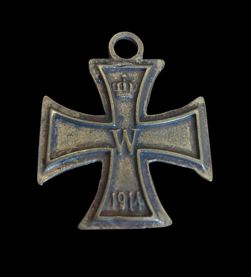 4x4.5 cm. Alman İmp. Demirhaç Askeri Nişanı (1914 Versiyonu)