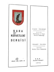 1979 Kara Kuvvetleri Dergisi