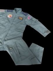 Haki Renk Uçuş Kombinezonu (Tulumu) Unisex Model-9 (M Beden)