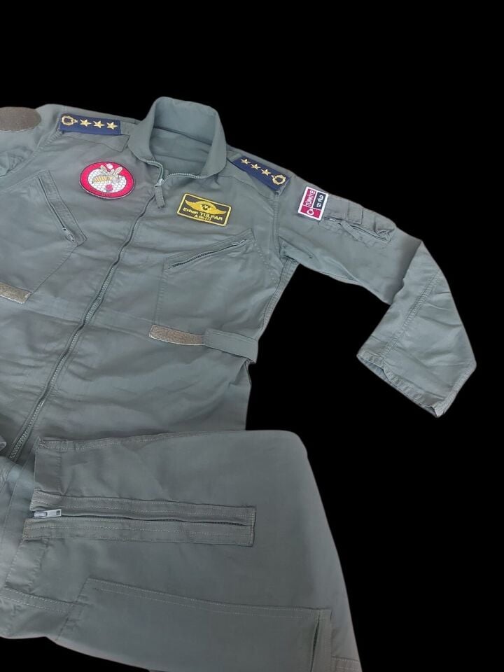 Haki Renk Uçuş Kombinezonu (Tulumu) Unisex Model-10 (XL Beden)