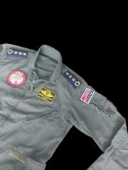 Haki Renk Uçuş Kombinezonu (Tulumu) Unisex Model-10 (XL Beden)