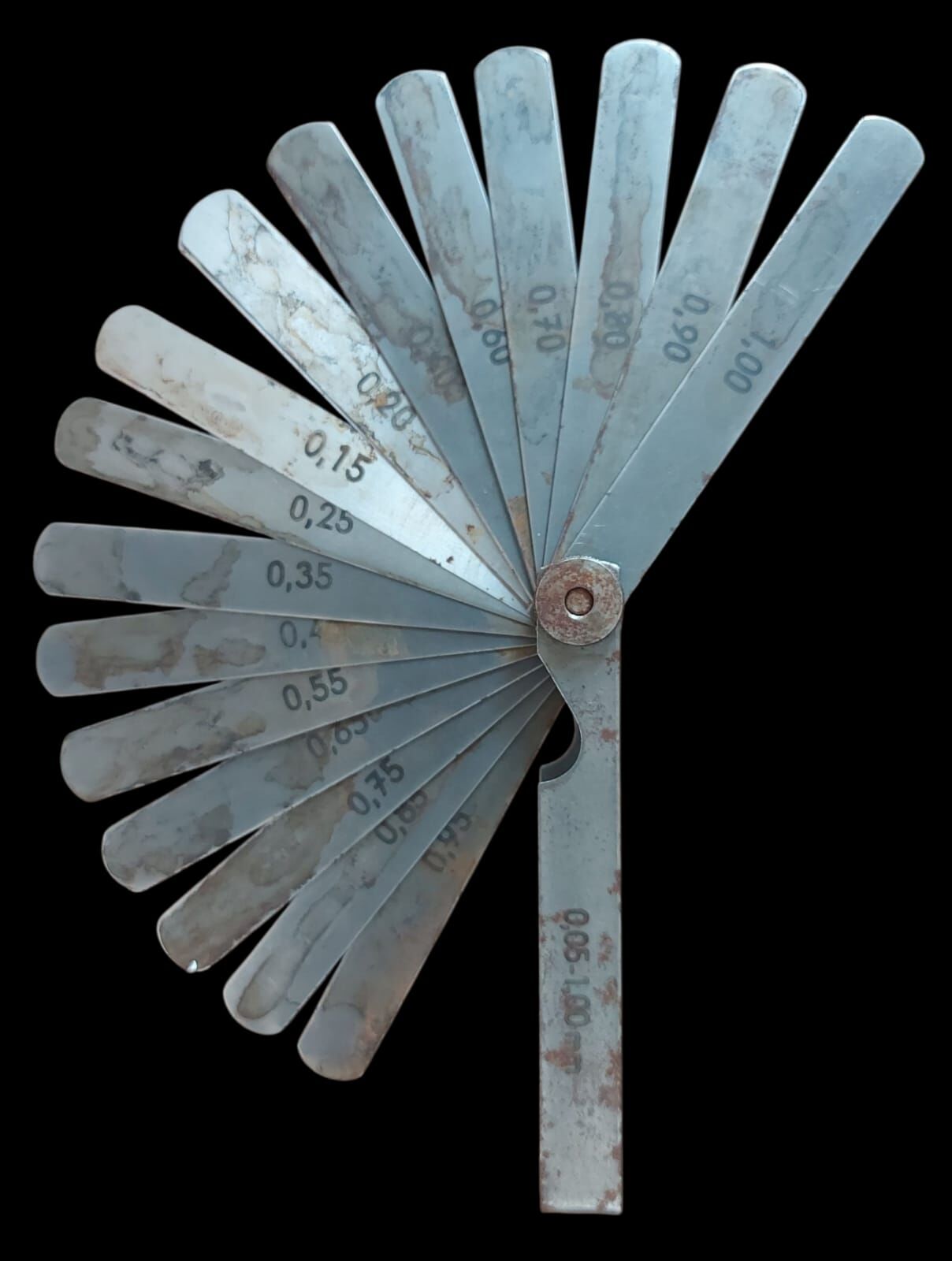 Vintage Endüstriyel Feeler Gauge Takım