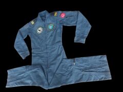Lacivert Renk Uçuş Kombinezonu (Tulumu) Unisex Model-11 (48-6/M Beden)