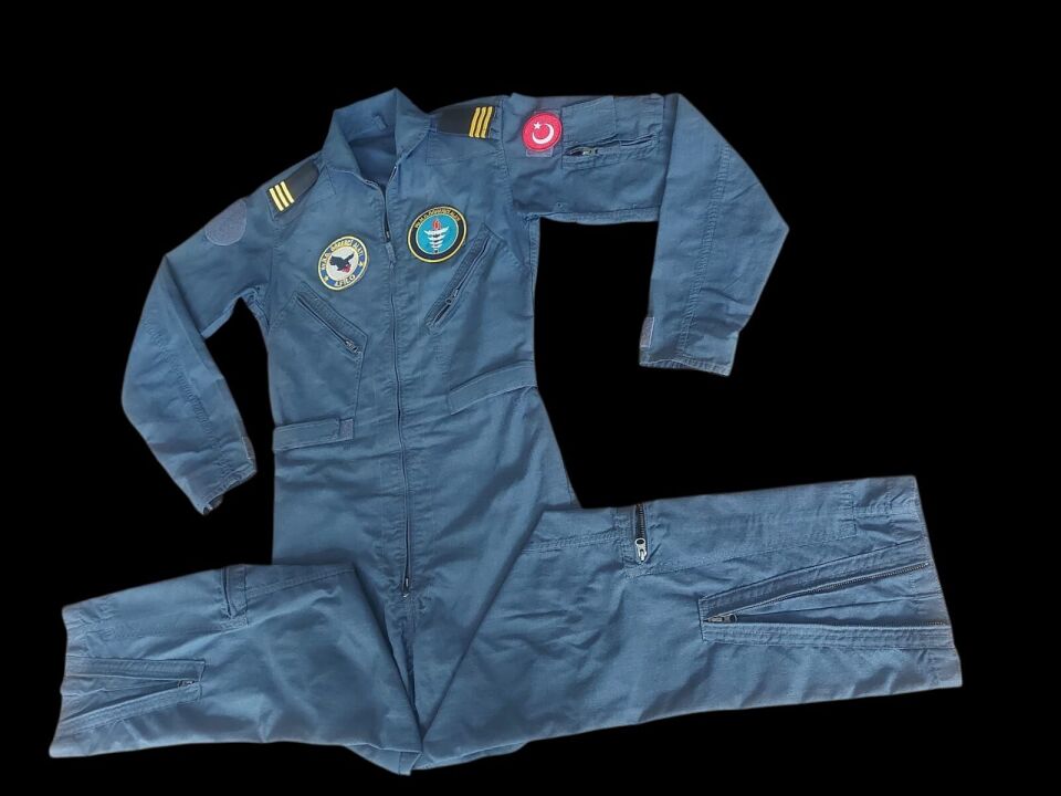 Lacivert Renk Uçuş Kombinezonu (Tulumu) Unisex Model-11 (48-6/M Beden)