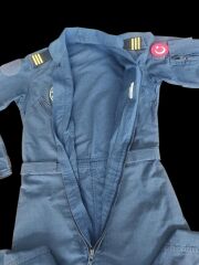 Lacivert Renk Uçuş Kombinezonu (Tulumu) Unisex Model-11 (48-6/M Beden)