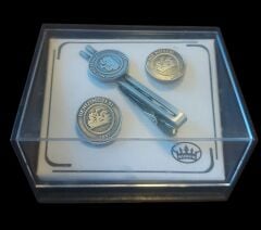 Kutusunda Deniz Müzesi Temalı Kravat İğnesi-Kol Düğmeleri (Sıfır Ürün)