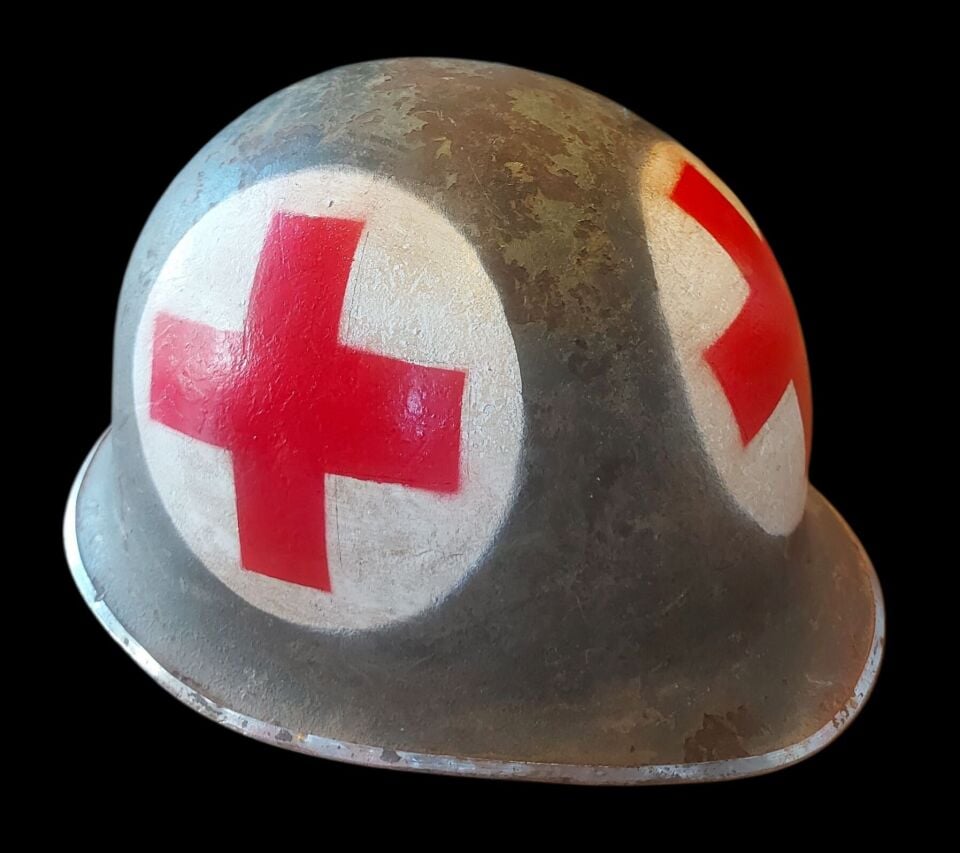 1978 Alman VDN (Amerikan M1) Sıhhiye Çelik Miğfer