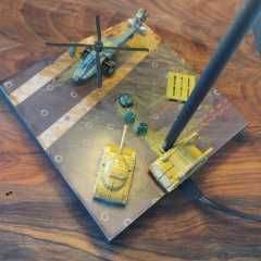 Modern Abajur Üzerinde Askeri Faaliyet