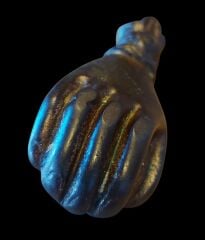 10 cm .Osmanlı Hanımeli Kapı Tokmağı (Bronz Döküm Malzeme)