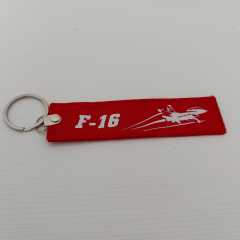 F-16 Kırmızı Bez Anahtarlık Model-3