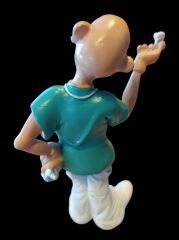 15 cm. Karikatürize Diş Hekimi Biblo (Polyester Malzeme)