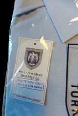 Türk Hava Kuvvetleri Mavi Renk Uzun Kol Sb. Gömlek (38/S-M Beden)