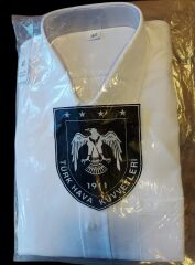 Türk Hava Kuvvetleri Beyaz Renk Uzun Kol Gömlek (40-M Beden)