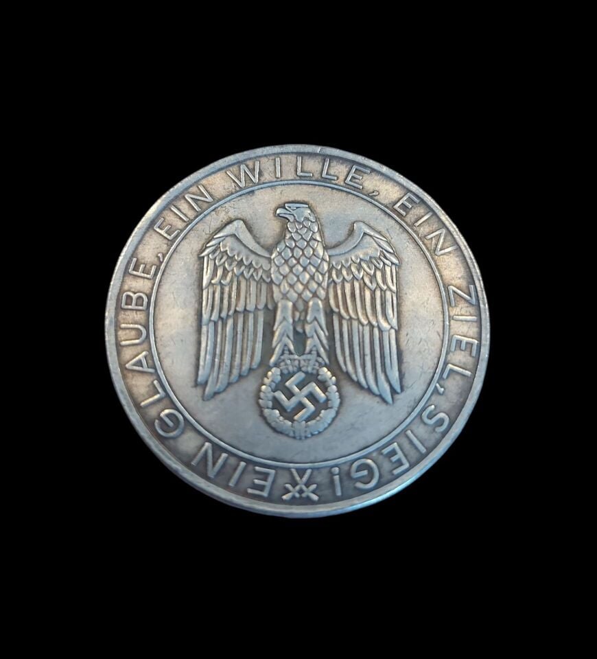 4 cm. Çap Ww2 Alman Britanya   Deniz ve Hava Savaşları (1940-1941) Tablet Madalyon