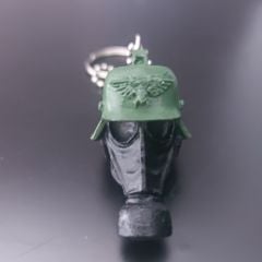 Miğferli-Gaz Maskeli Anahtarlık Modeli