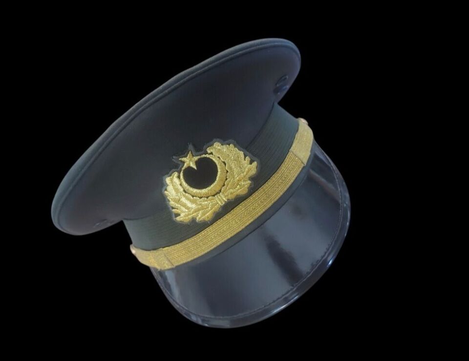 Haki Renk KKK Yazlık Sb. Şapka (57 Numara) Siyah Kokartlı (Ordudonatım-Personel Sınıfları)