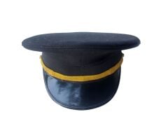 Mesdres Siyah Subay Şapka (55-56-57 Numaralar) Sıfır Ürün