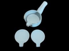 15x8 cm Porselen İçinde 4 Adet 8x7 cm Porselen Sunumluklar (Altın Varak Süslemeli)