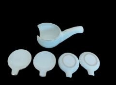 15x8 cm Porselen İçinde 4 Adet 8x7 cm Porselen Sunumluklar (Altın Varak Süslemeli)